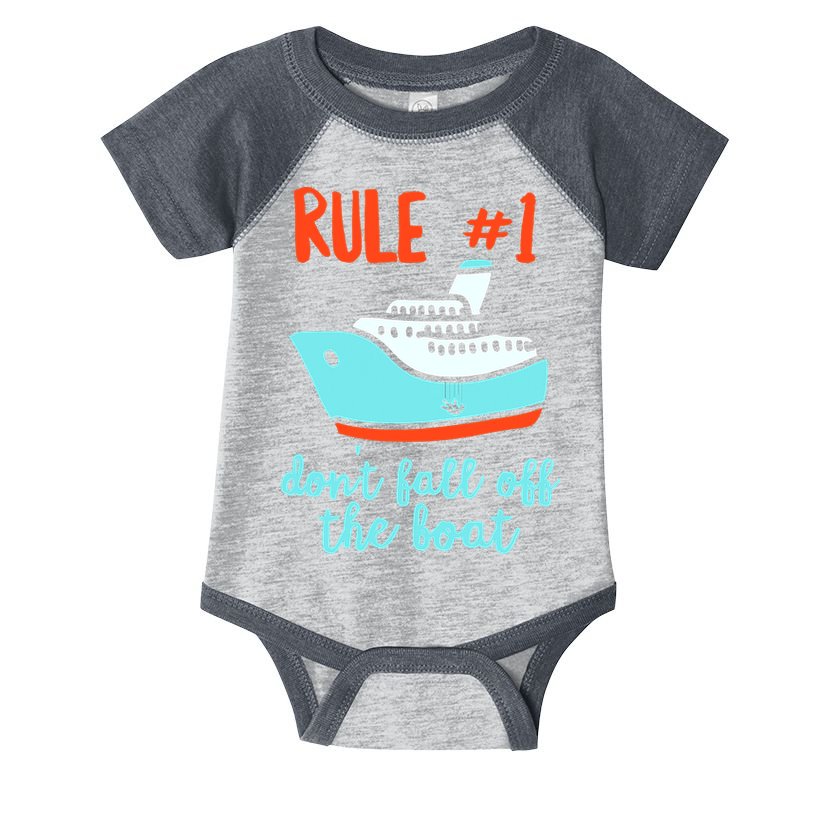 Summer Cruising Trip Funny Don't Fall Off The Boat Infant Baby Jersey Bodysuit