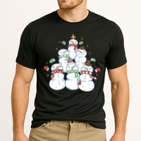 Snowman Christmas Tree Cute Holiday Cooling Performance Crew T-Shirt