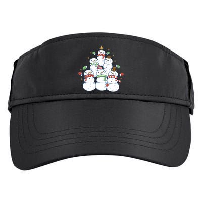 Snowman Christmas Tree Cute Holiday Adult Drive Performance Visor