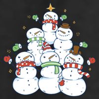 Snowman Christmas Tree Cute Holiday 11oz C Handle Ceramic Mug