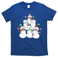 Snowman Christmas Tree Cute Holiday T-Shirt