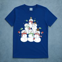 Snowman Christmas Tree Cute Holiday T-Shirt
