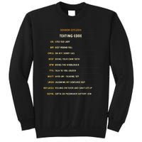 Senior Citizen Texting Code Cool Funny Old People Saying Sweatshirt