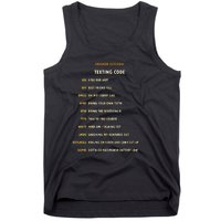 Senior Citizen Texting Code Cool Funny Old People Saying Tank Top