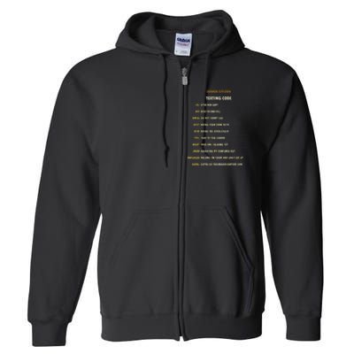 Senior Citizen Texting Code Cool Funny Old People Saying Full Zip Hoodie