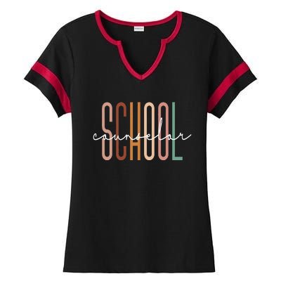 School Counselor Teacher Counseling Office School Guidance Ladies Halftime Notch Neck Tee