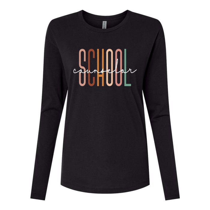 School Counselor Teacher Counseling Office School Guidance Womens Cotton Relaxed Long Sleeve T-Shirt