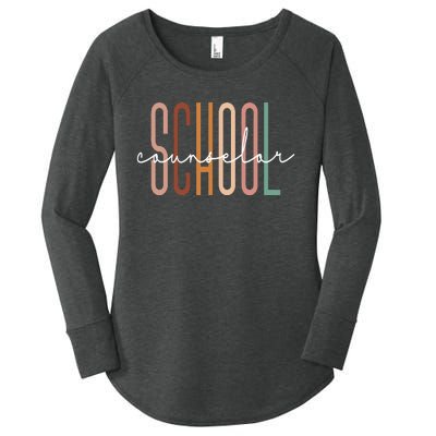 School Counselor Teacher Counseling Office School Guidance Women's Perfect Tri Tunic Long Sleeve Shirt