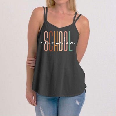 School Counselor Teacher Counseling Office School Guidance Women's Strappy Tank