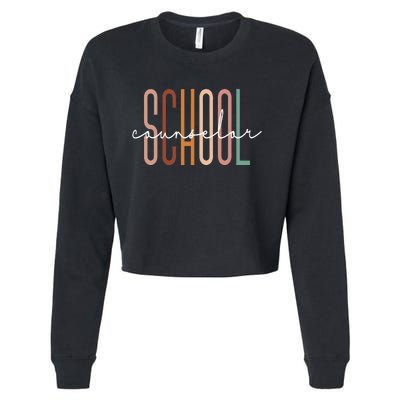 School Counselor Teacher Counseling Office School Guidance Cropped Pullover Crew