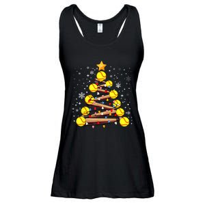 Softball Christmas Tree Light Xmas Softball Girl Ladies Essential Flowy Tank