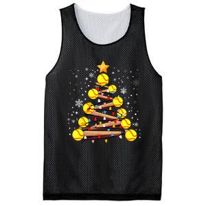 Softball Christmas Tree Light Xmas Softball Girl Mesh Reversible Basketball Jersey Tank