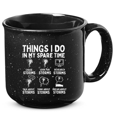 Storm Chaser Tornado Chasing Funny Twister Chasers 15oz Campfire Ceramic Mug