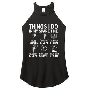 Storm Chaser Tornado Chasing Funny Twister Chasers Women's Perfect Tri Rocker Tank