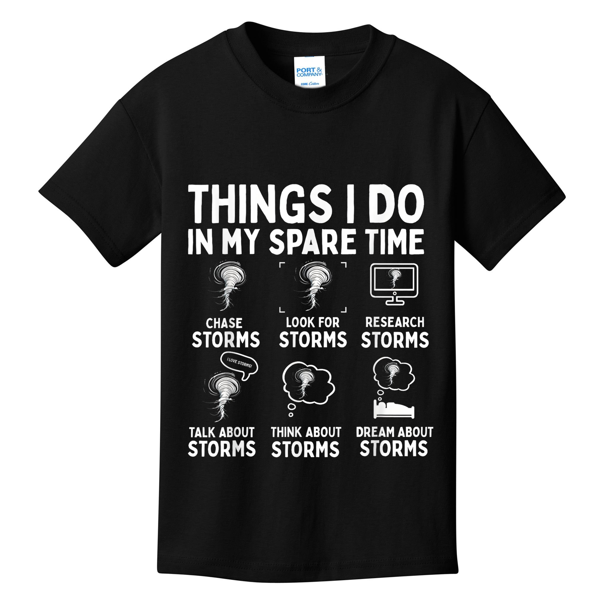 Storm Chaser Tornado Chasing Funny Twister Chasers Kids T-Shirt