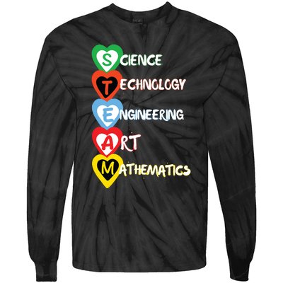 Steam Colorful Technical Sciences And Creativity Tie-Dye Long Sleeve Shirt