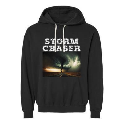 Storm Chaser Tornado Picture Meteorologist Weather Garment-Dyed Fleece Hoodie