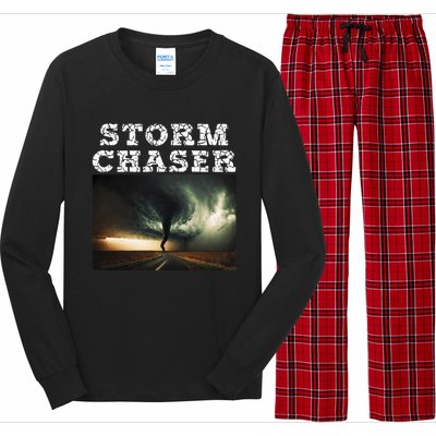 Storm Chaser Tornado Picture Meteorologist Weather Long Sleeve Pajama Set