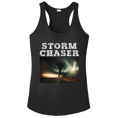 Storm Chaser Tornado Picture Meteorologist Weather Ladies PosiCharge Competitor Racerback Tank