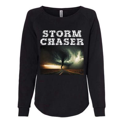 Storm Chaser Tornado Picture Meteorologist Weather Womens California Wash Sweatshirt