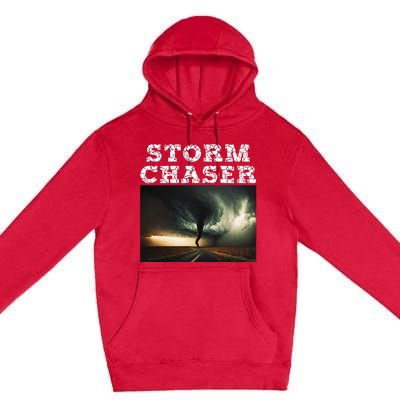 Storm Chaser Tornado Picture Meteorologist Weather Premium Pullover Hoodie