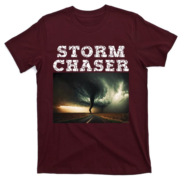 Storm Chaser Tornado Picture Meteorologist Weather T-Shirt