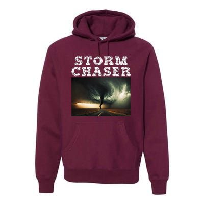 Storm Chaser Tornado Picture Meteorologist Weather Premium Hoodie