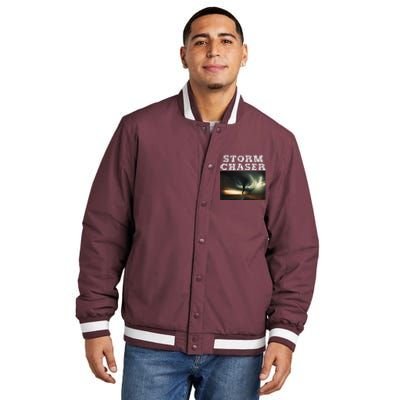 Storm Chaser Tornado Picture Meteorologist Weather Insulated Varsity Jacket