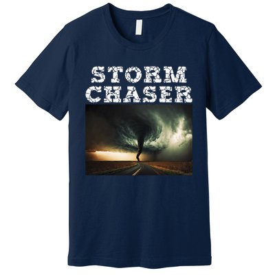 Storm Chaser Tornado Picture Meteorologist Weather Premium T-Shirt