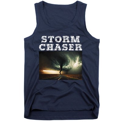 Storm Chaser Tornado Picture Meteorologist Weather Tank Top