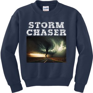 Storm Chaser Tornado Picture Meteorologist Weather Kids Sweatshirt