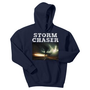 Storm Chaser Tornado Picture Meteorologist Weather Kids Hoodie