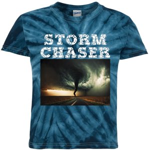 Storm Chaser Tornado Picture Meteorologist Weather Kids Tie-Dye T-Shirt