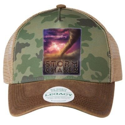 Storm Chaser Tornado Picture Weather Meteorologist Legacy Tie Dye Trucker Hat