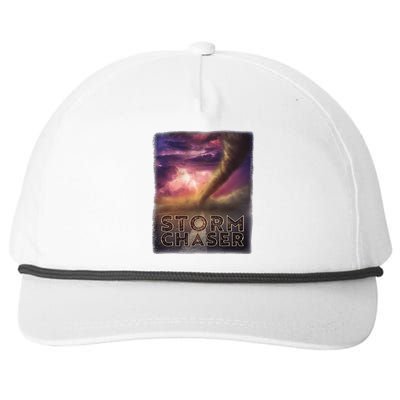 Storm Chaser Tornado Picture Weather Meteorologist Snapback Five-Panel Rope Hat