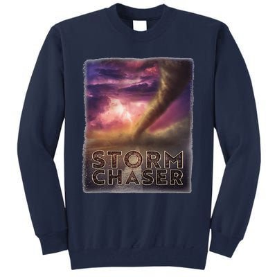 Storm Chaser Tornado Picture Weather Meteorologist Tall Sweatshirt