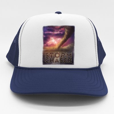 Storm Chaser Tornado Picture Weather Meteorologist Trucker Hat