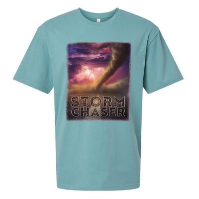 Storm Chaser Tornado Picture Weather Meteorologist Sueded Cloud Jersey T-Shirt