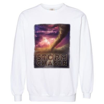 Storm Chaser Tornado Picture Weather Meteorologist Garment-Dyed Sweatshirt