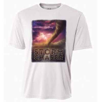 Storm Chaser Tornado Picture Weather Meteorologist Cooling Performance Crew T-Shirt