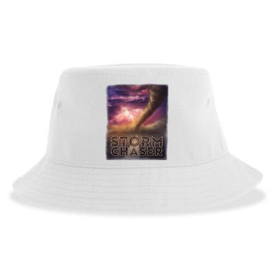 Storm Chaser Tornado Picture Weather Meteorologist Sustainable Bucket Hat