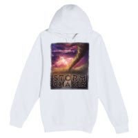 Storm Chaser Tornado Picture Weather Meteorologist Premium Pullover Hoodie