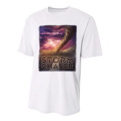 Storm Chaser Tornado Picture Weather Meteorologist Performance Sprint T-Shirt