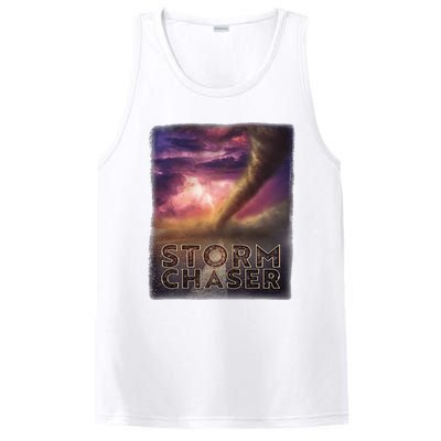 Storm Chaser Tornado Picture Weather Meteorologist PosiCharge Competitor Tank