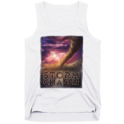 Storm Chaser Tornado Picture Weather Meteorologist Tank Top