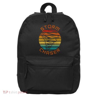 Storm Chaser Tornado Meteorology Meteorologist Weatherman 16 in Basic Backpack