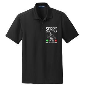 Sorry Cant Talk Im On My Other Line Fishing Dad Reel Cool Dry Zone Grid Polo