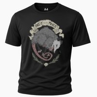 Street Cats Team Trash Racoon Rat Backyard Animal Opossum I Funny Dead Possum Fake It Till You Make Cooling Performance Crew T-Shirt