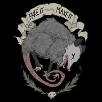 Street Cats Team Trash Racoon Rat Backyard Animal Opossum I Funny Dead Possum Fake It Till You Make Cooling Performance Crew T-Shirt