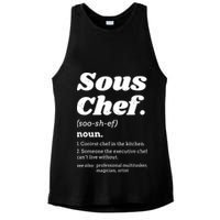 Sous Chef T Funny Definition Ladies PosiCharge Tri-Blend Wicking Tank